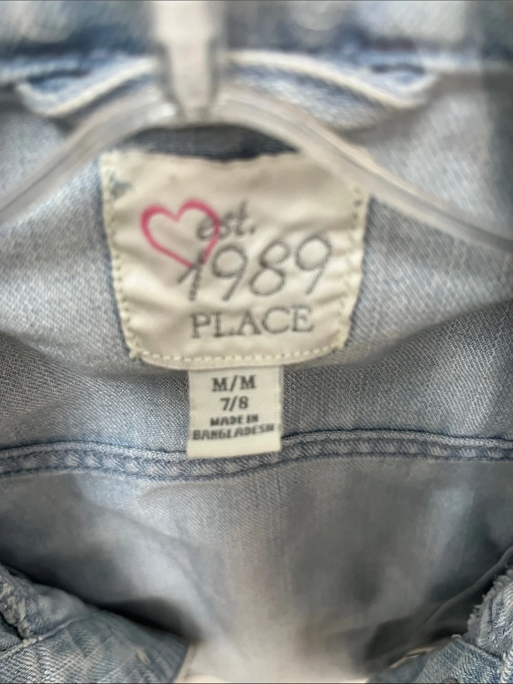 No Boundaries Light Blue Denim Jacket for Kids